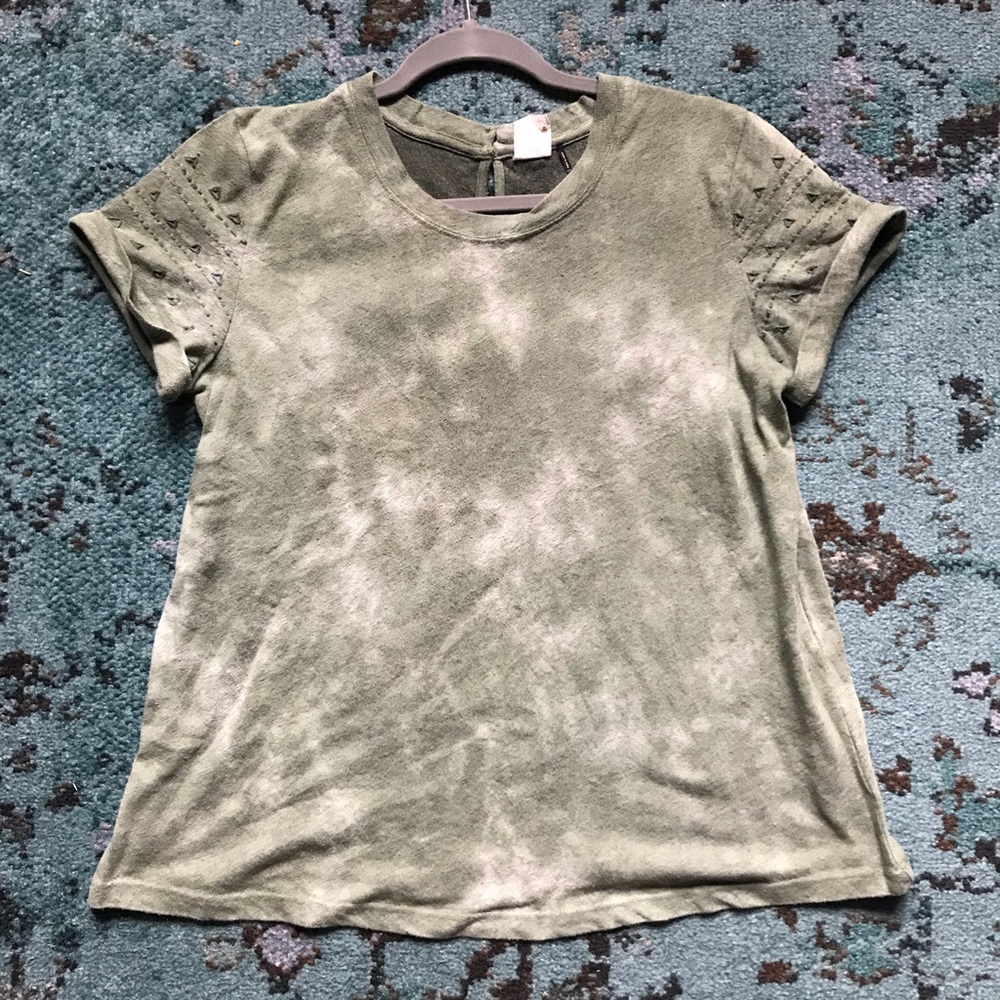 Green Tie Dye T
